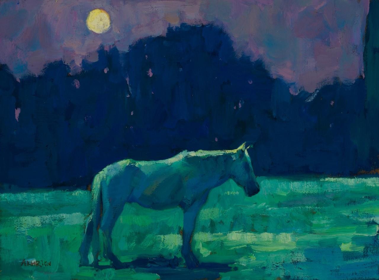 Timur Akhriev Animal Painting - Blue Dreams