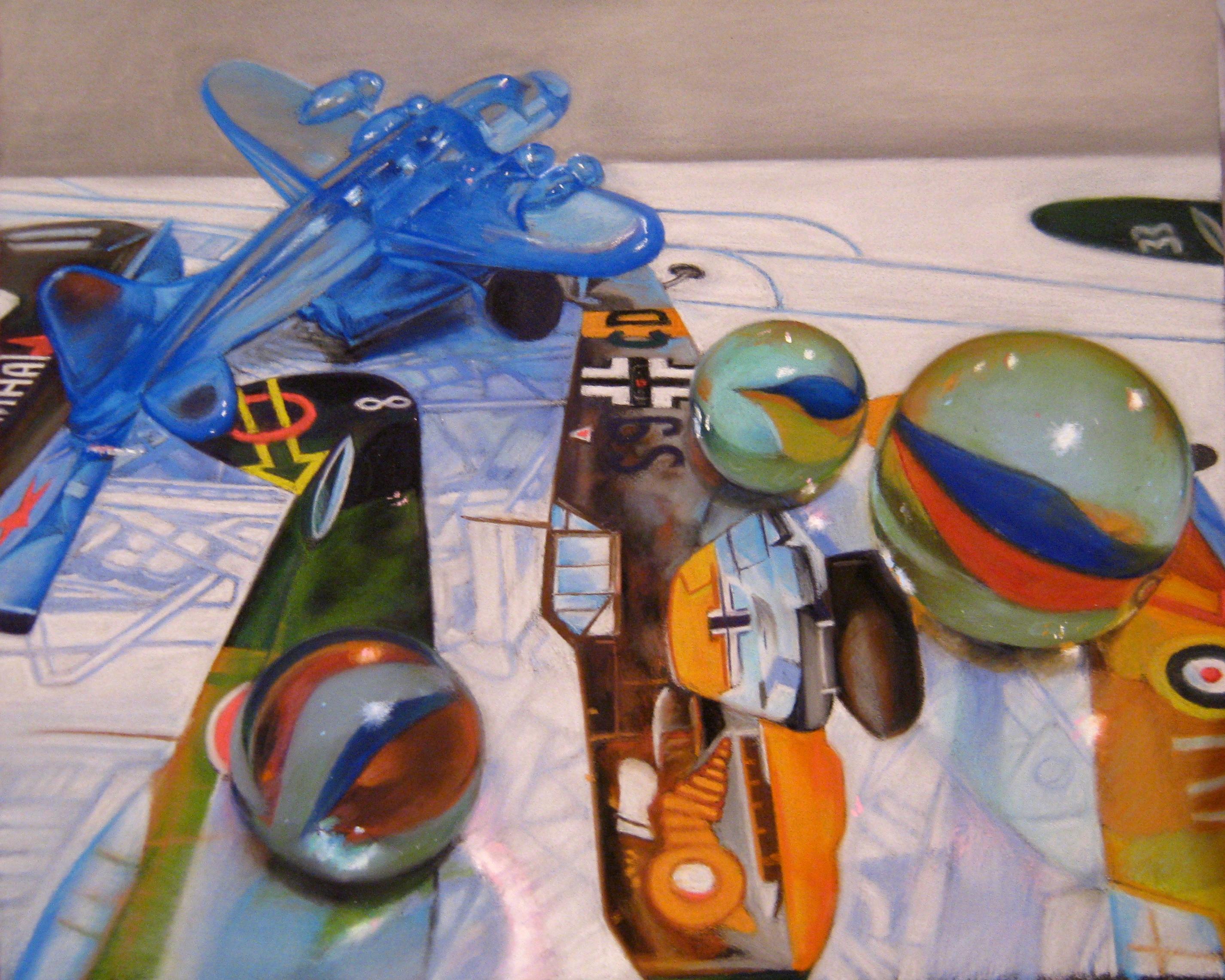 Irene Georgopoulou Still-Life - Marbles and Planes 