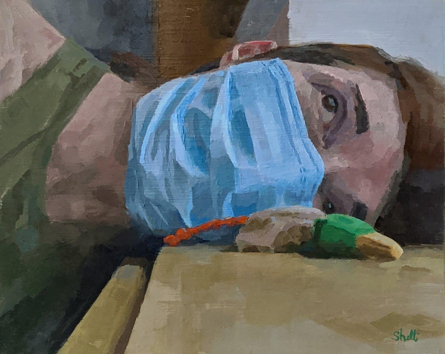 Figurative Painting di Shelli Langdale - Dicotomia scomoda