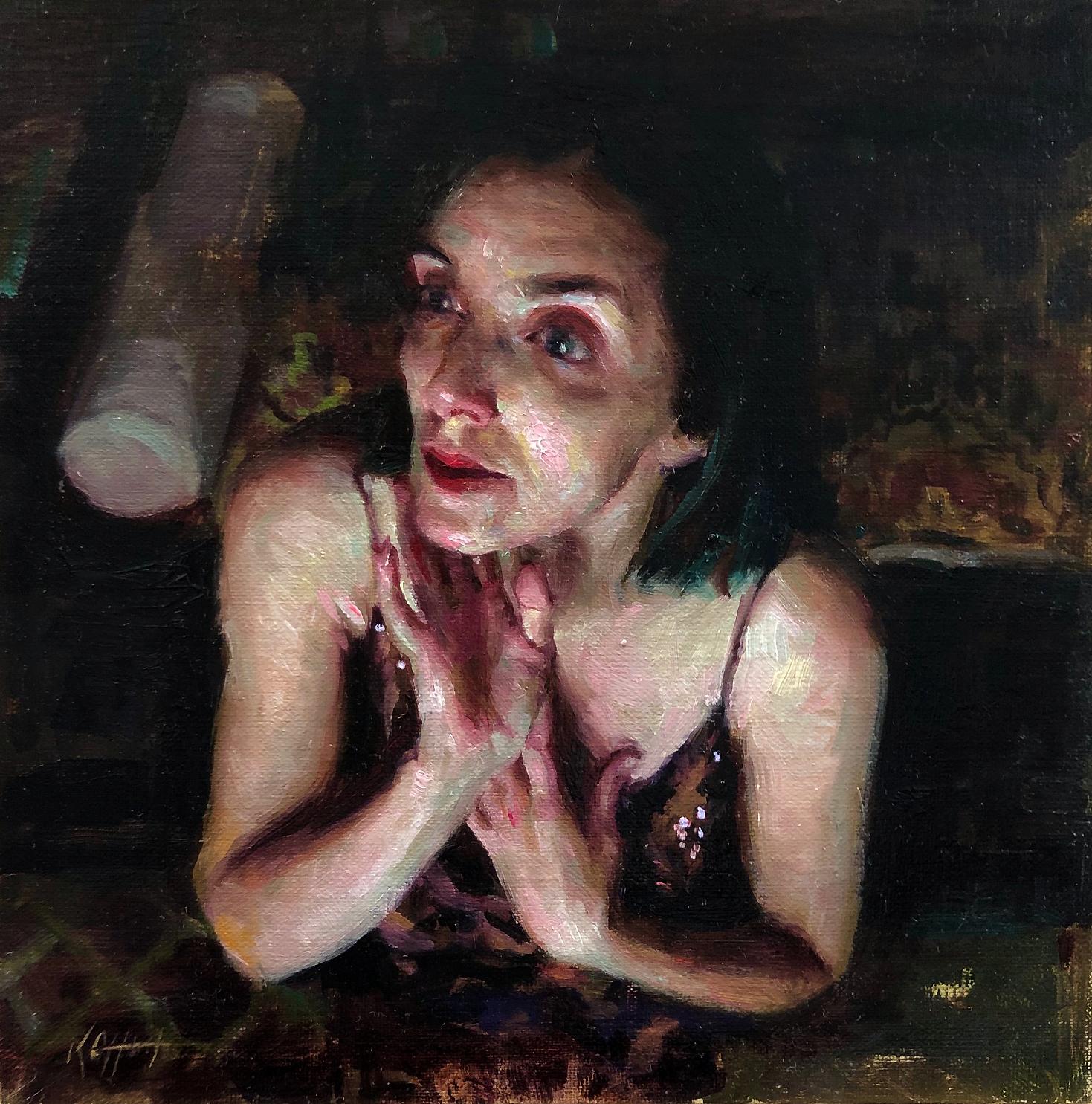 Portrait Painting de Karen Offutt - El despertar