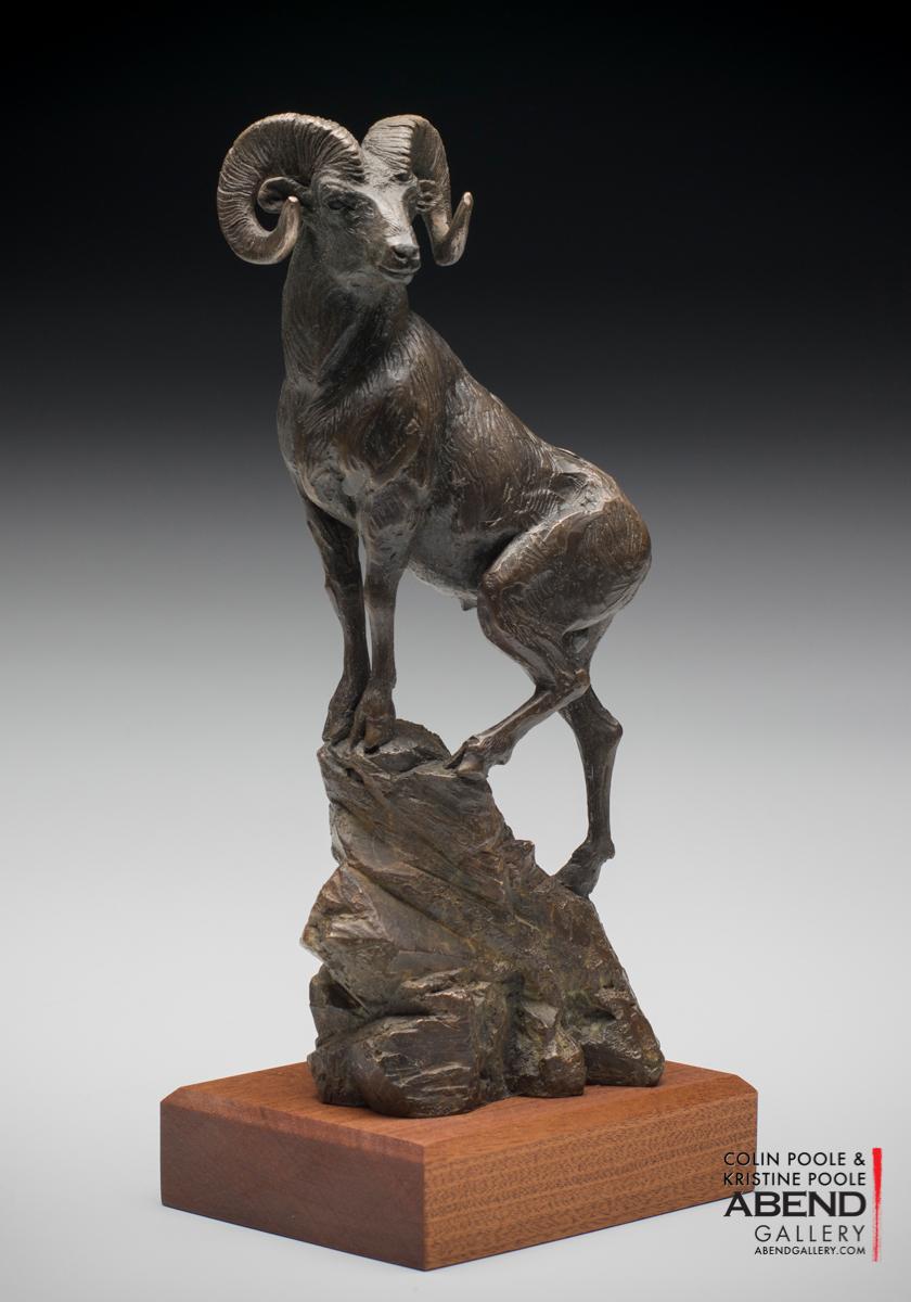 Colin & Kristine Poole Figurative Sculpture - Bighorn Sheep 