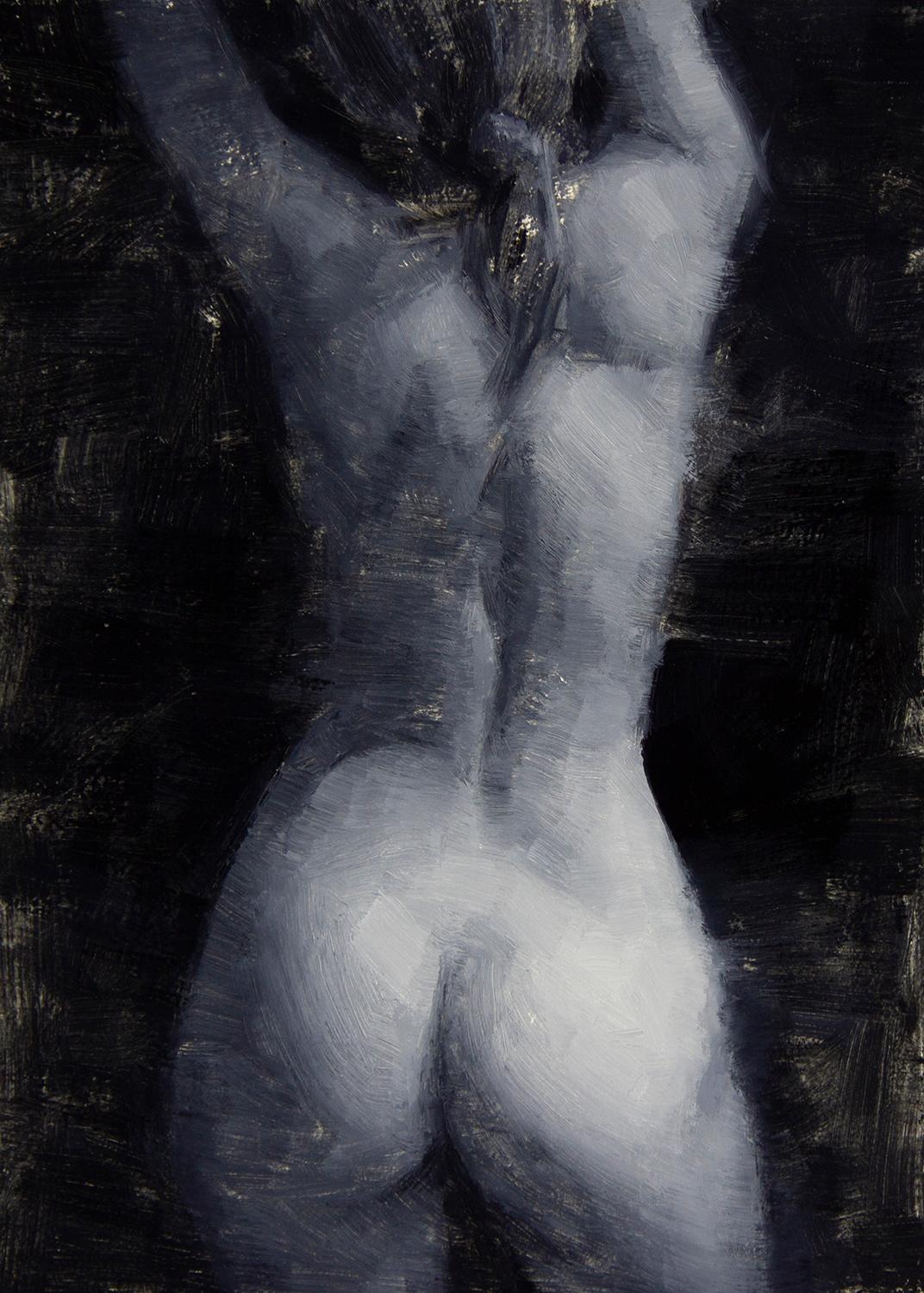 Mark Bradley Schwartz Nude Painting - Back View 6 