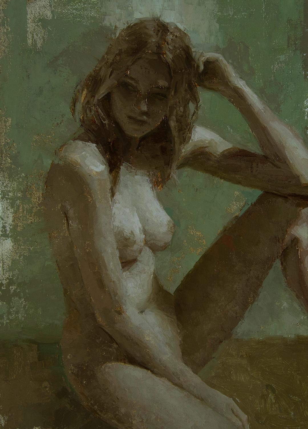Mark Bradley Schwartz Nude Painting - Merge 4