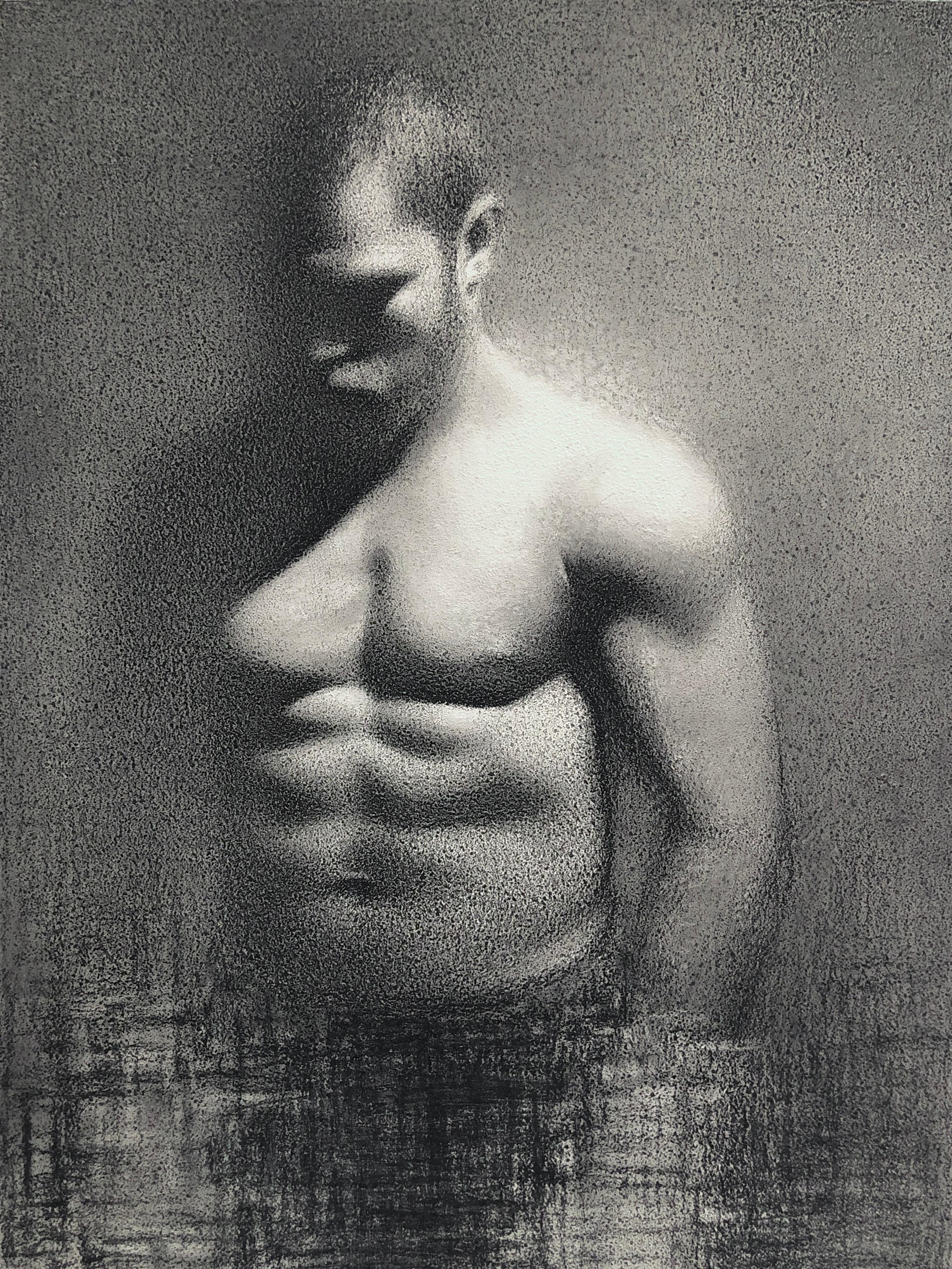 Tyler Streeter Figurative Art - Boxeador de sombras