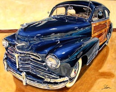 "1948 Chevrolet Fleetmaster Fleetline Sportsman Sedan, " Acrylic painting