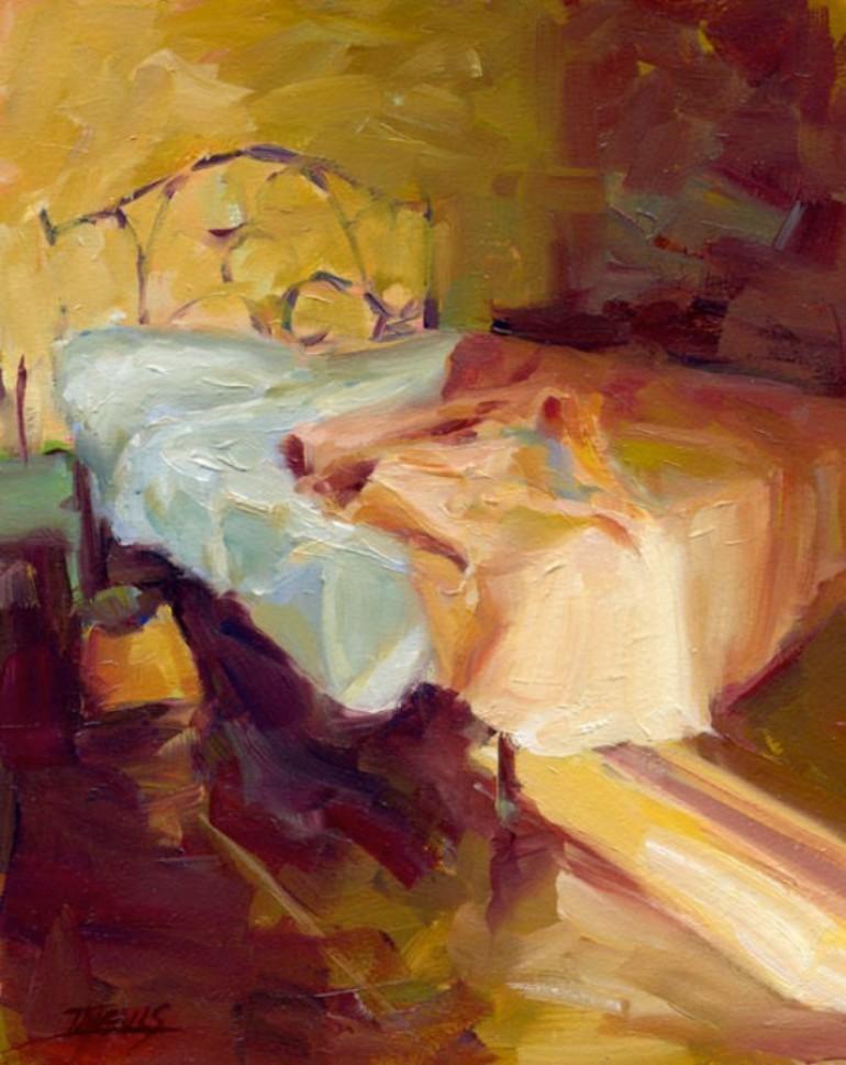 Pam Ingalls Still-Life Painting - Rumpled 