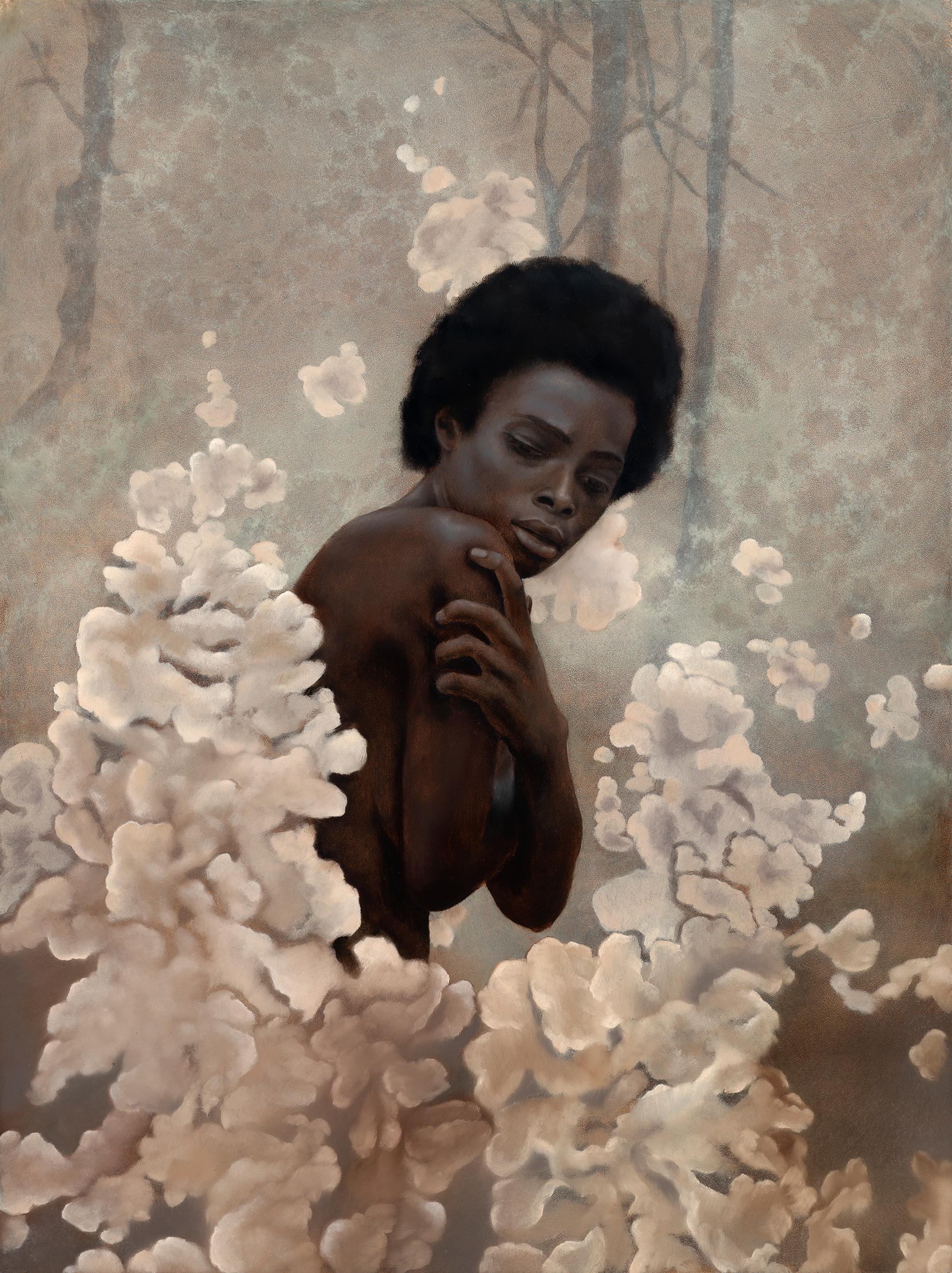 Genevieve May Figurative Painting - "A Poisoned Mind, " Oil painting on panel