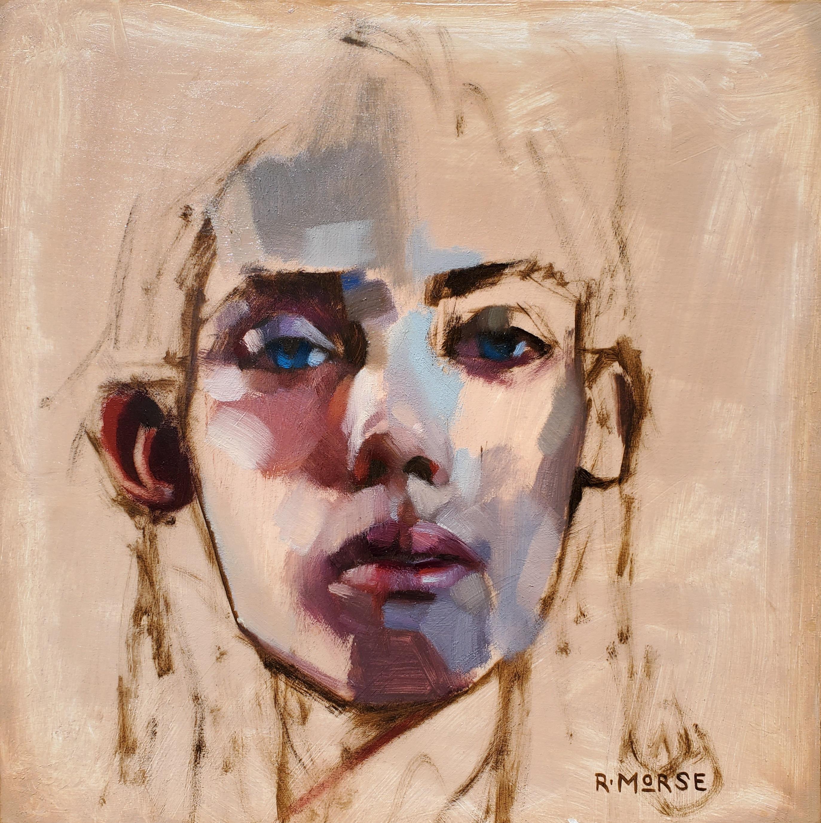 Portrait Painting de Ryan Morse - Azules penetrantes