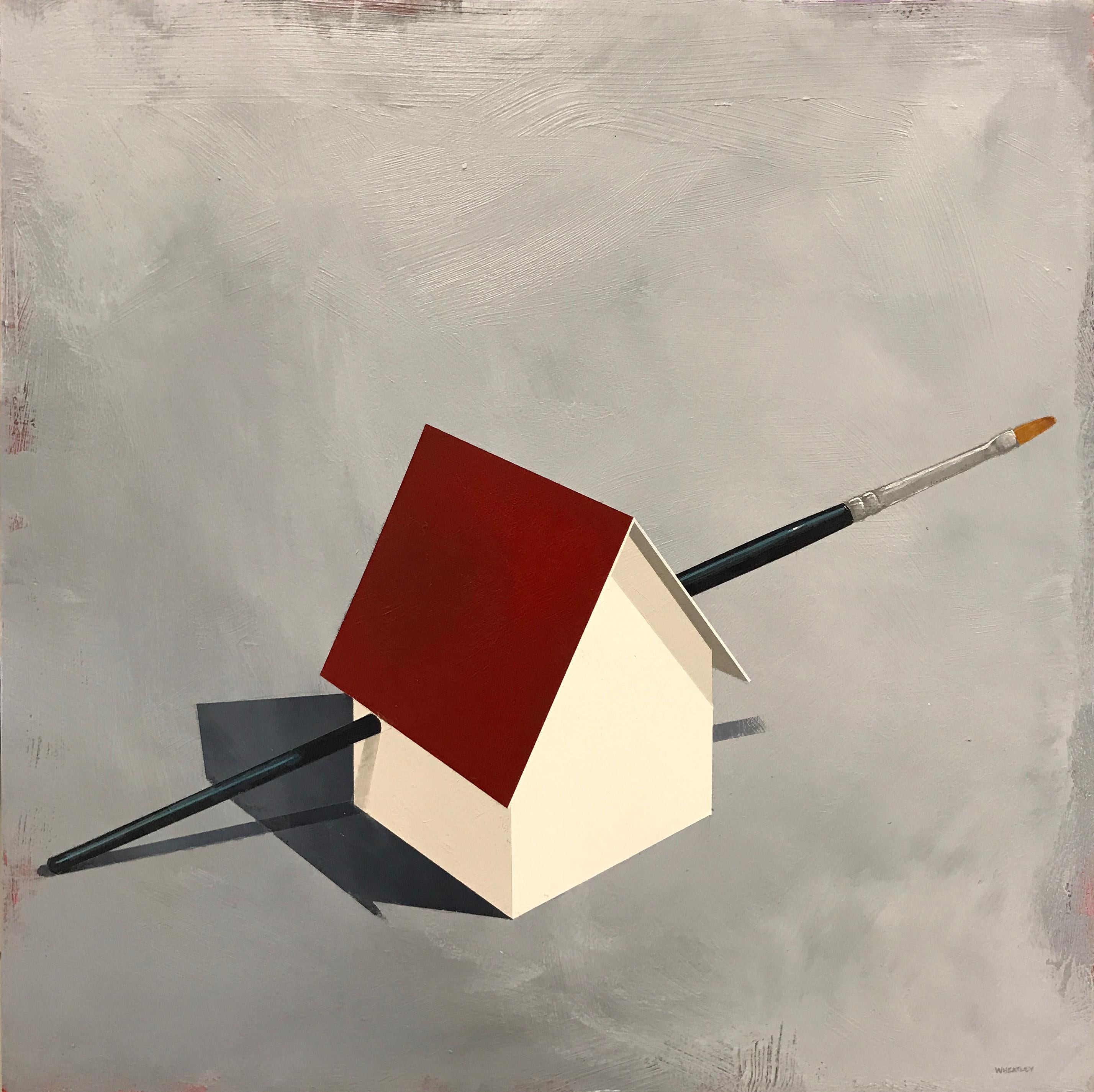 « L'attention involontaire de s'opposer à l'invitable », peinture à l'acrylique