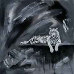 "White Tiger" Oil Painting