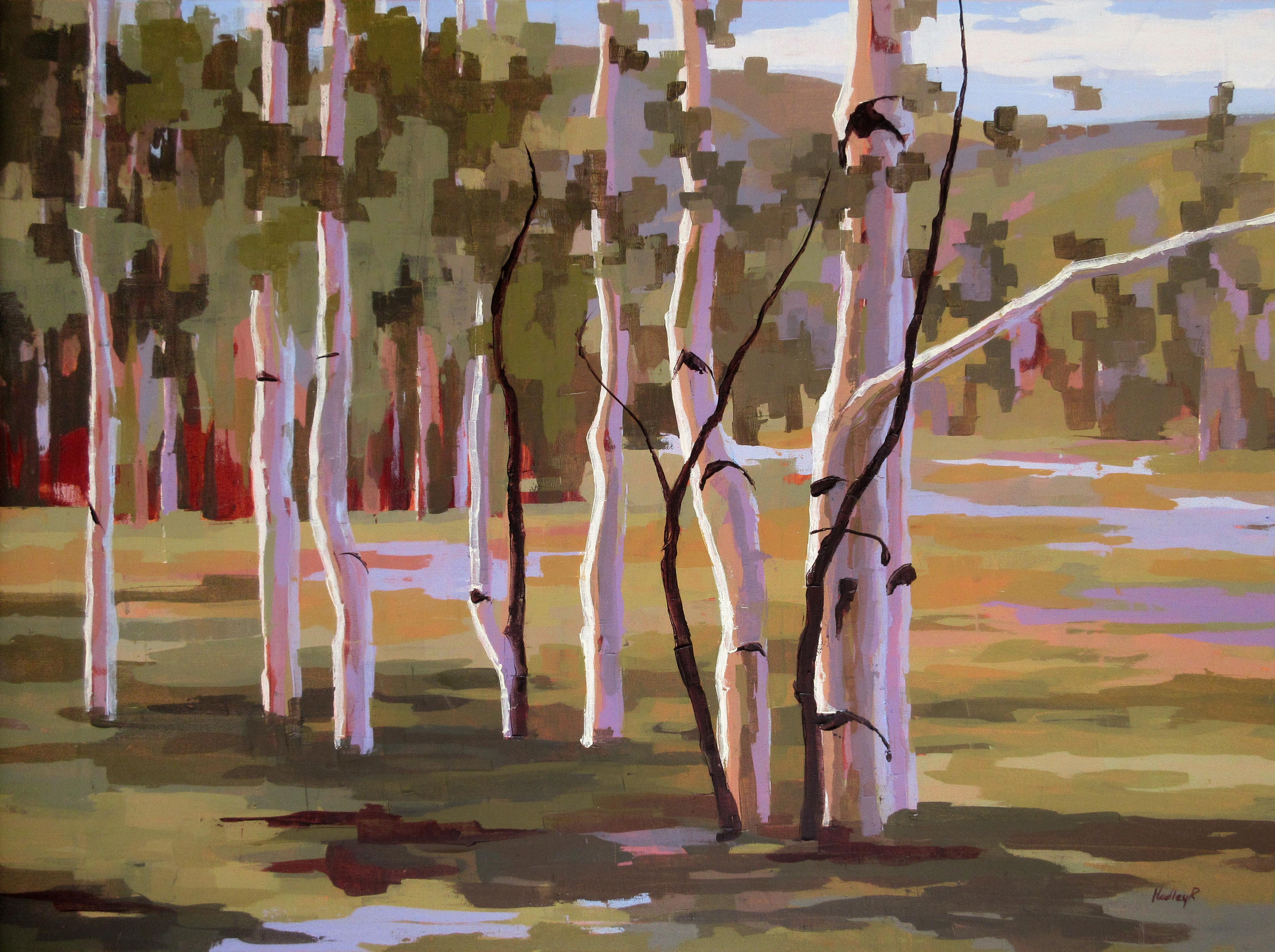 Hadley Rampton Landscape Painting - "Verano, " Oil Painting