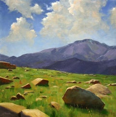 "Jardín de rocas", Pintura al óleo
