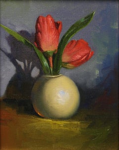 "Red Tulips" Oil Painting