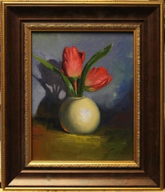 "Red Tulips" Oil Painting