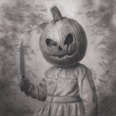 "1031" By Randy Ortiz, Original Pastel and Graphite Illustration