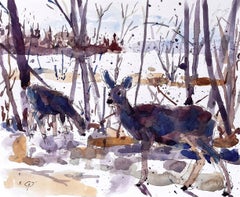 "Untitled 5," Watercolor Painting