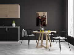 "Noumena" - Original Oil of Woman with Sculpture by Brad Davis, Intriguing Art