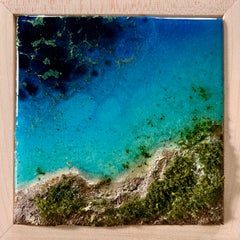 "Flying Over the Ocean # 10", Aerial View of Ocean Shore by Ana Hefco