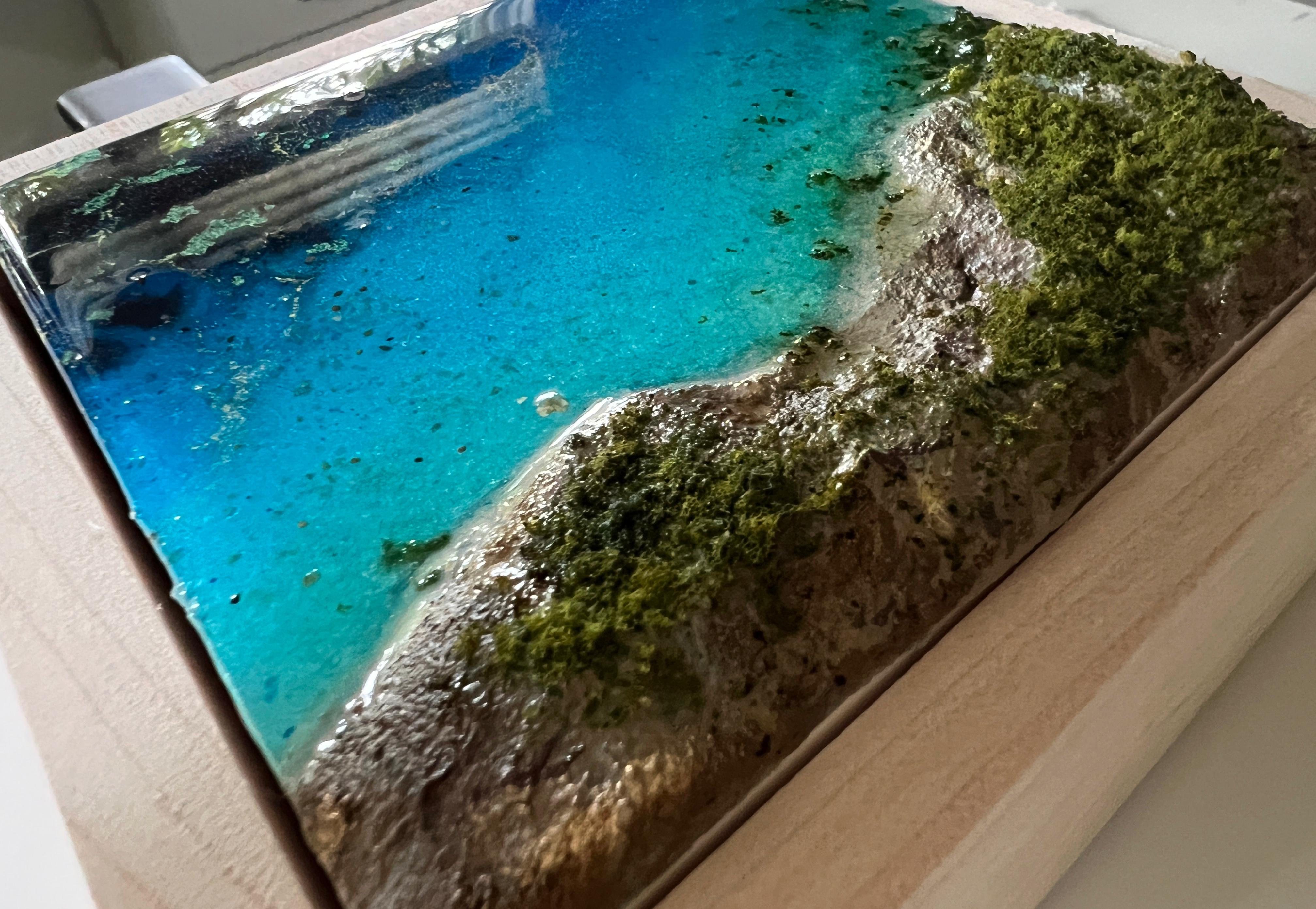 « Flying Over the Ocean n° 10 », vue aérienne d'une plage d'océan par Ana Hefco en vente 4