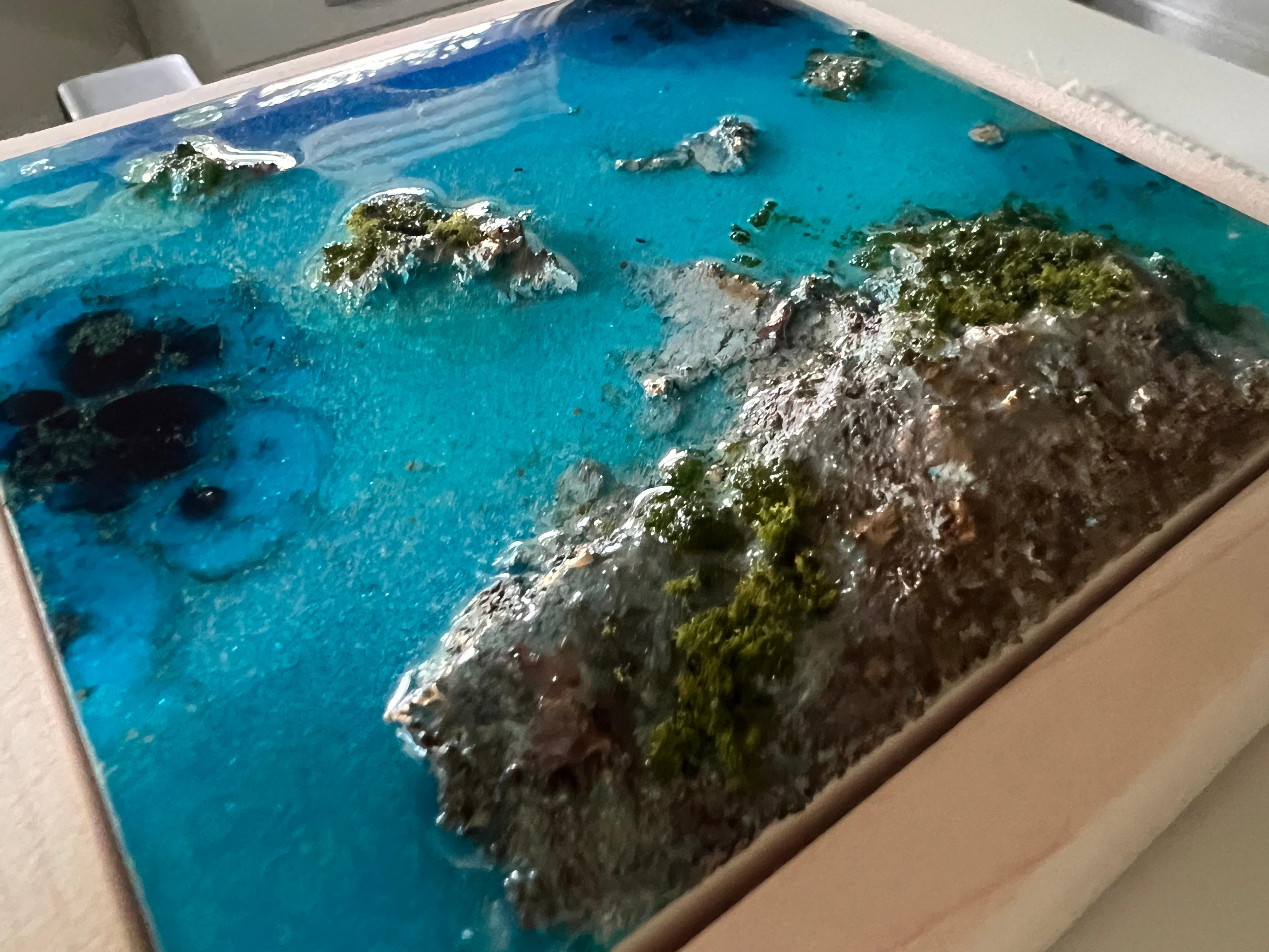 « Flying Over the Ocean #9 », vue aérienne de l'océan par Ana Hefco en vente 2