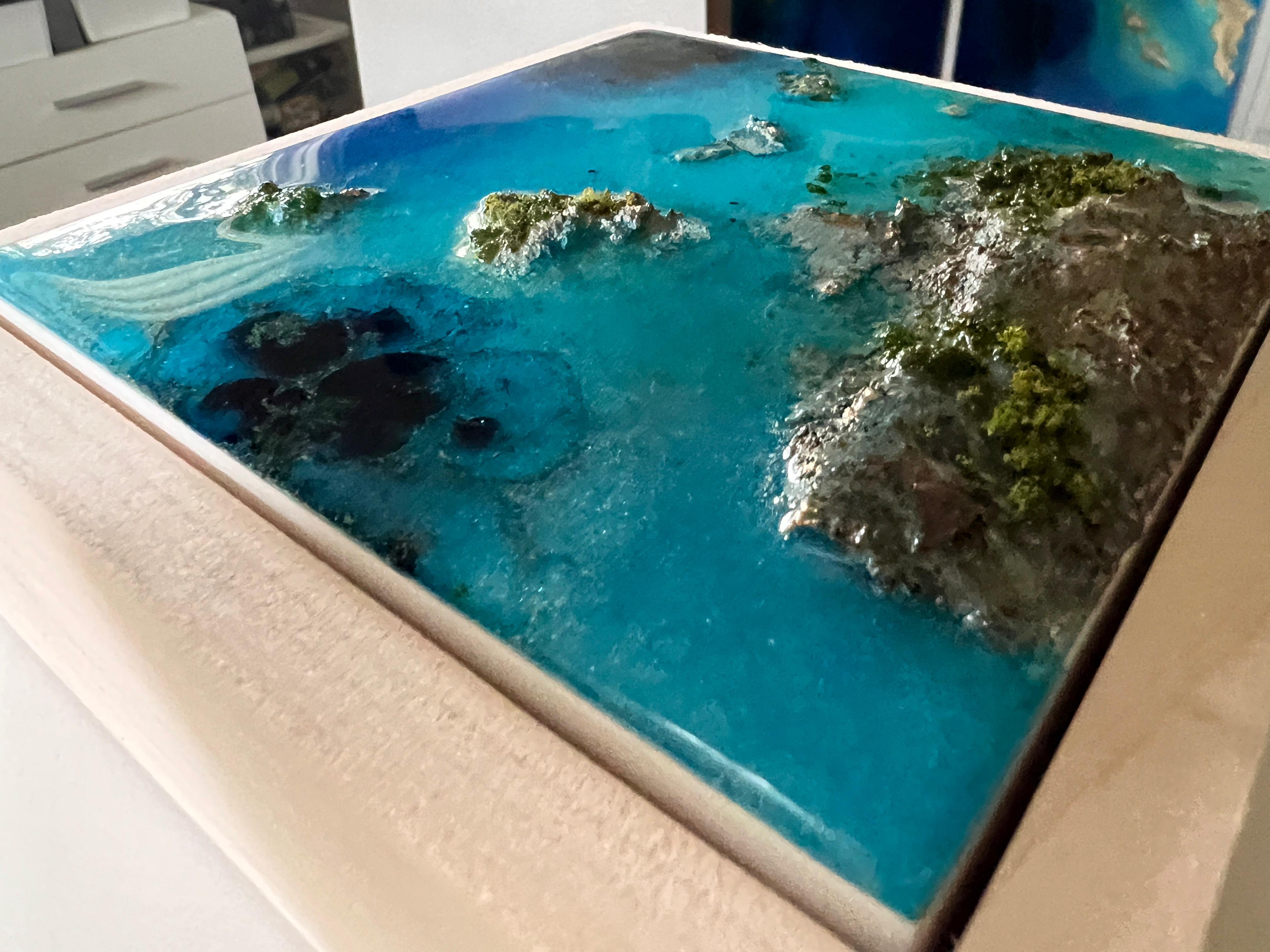 « Flying Over the Ocean #9 », vue aérienne de l'océan par Ana Hefco en vente 4
