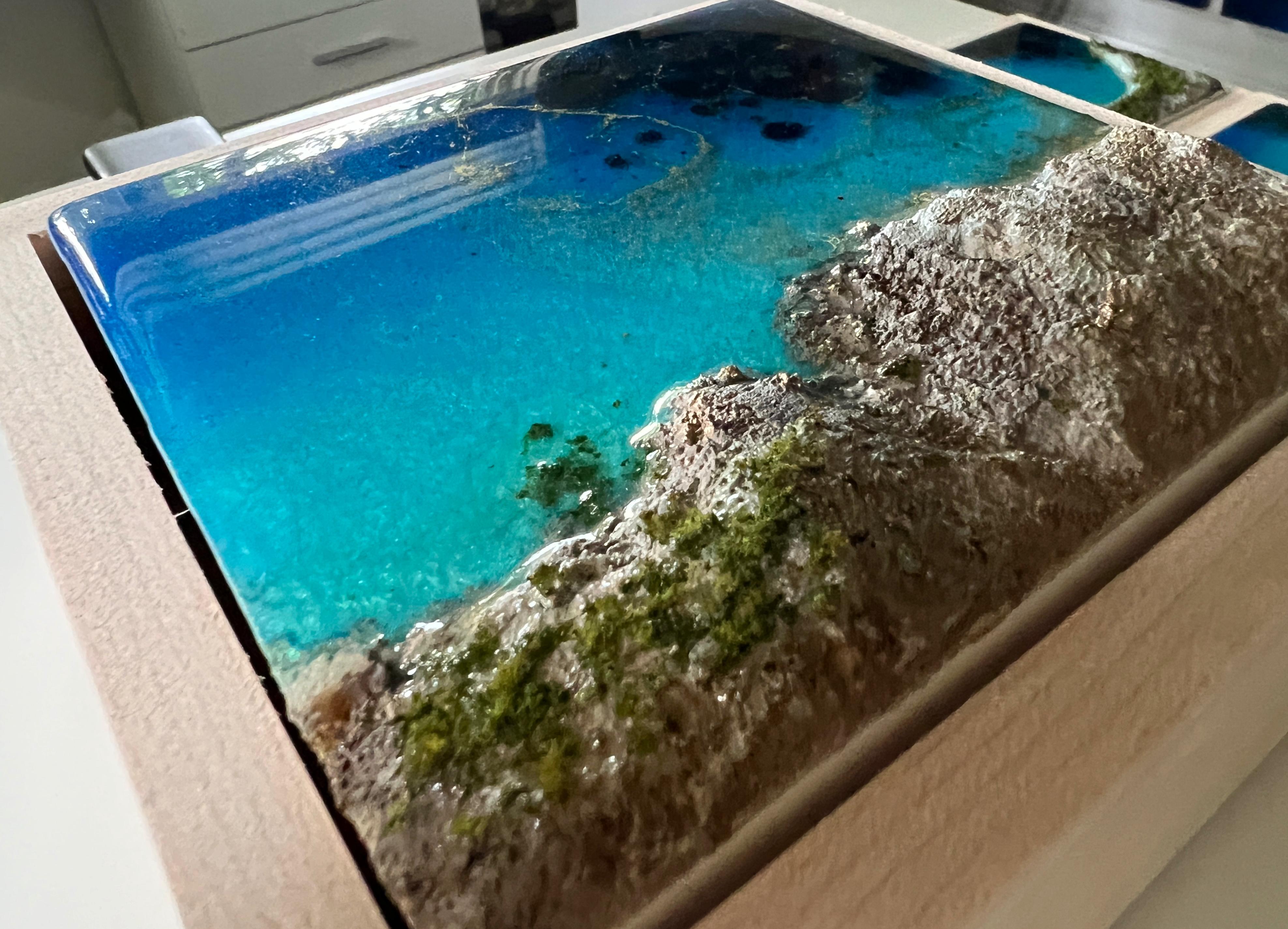 « Flying Over the Ocean #7 », vue aérienne de l'océan par Ana Hefco en vente 2