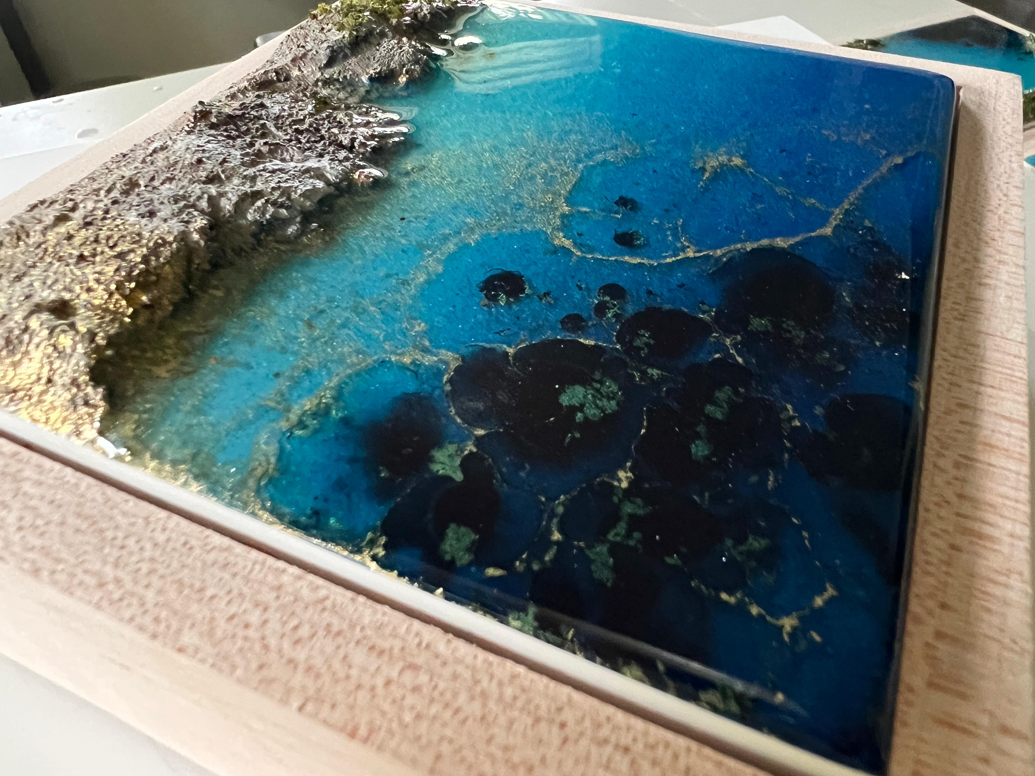 « Flying Over the Ocean #7 », vue aérienne de l'océan par Ana Hefco en vente 4