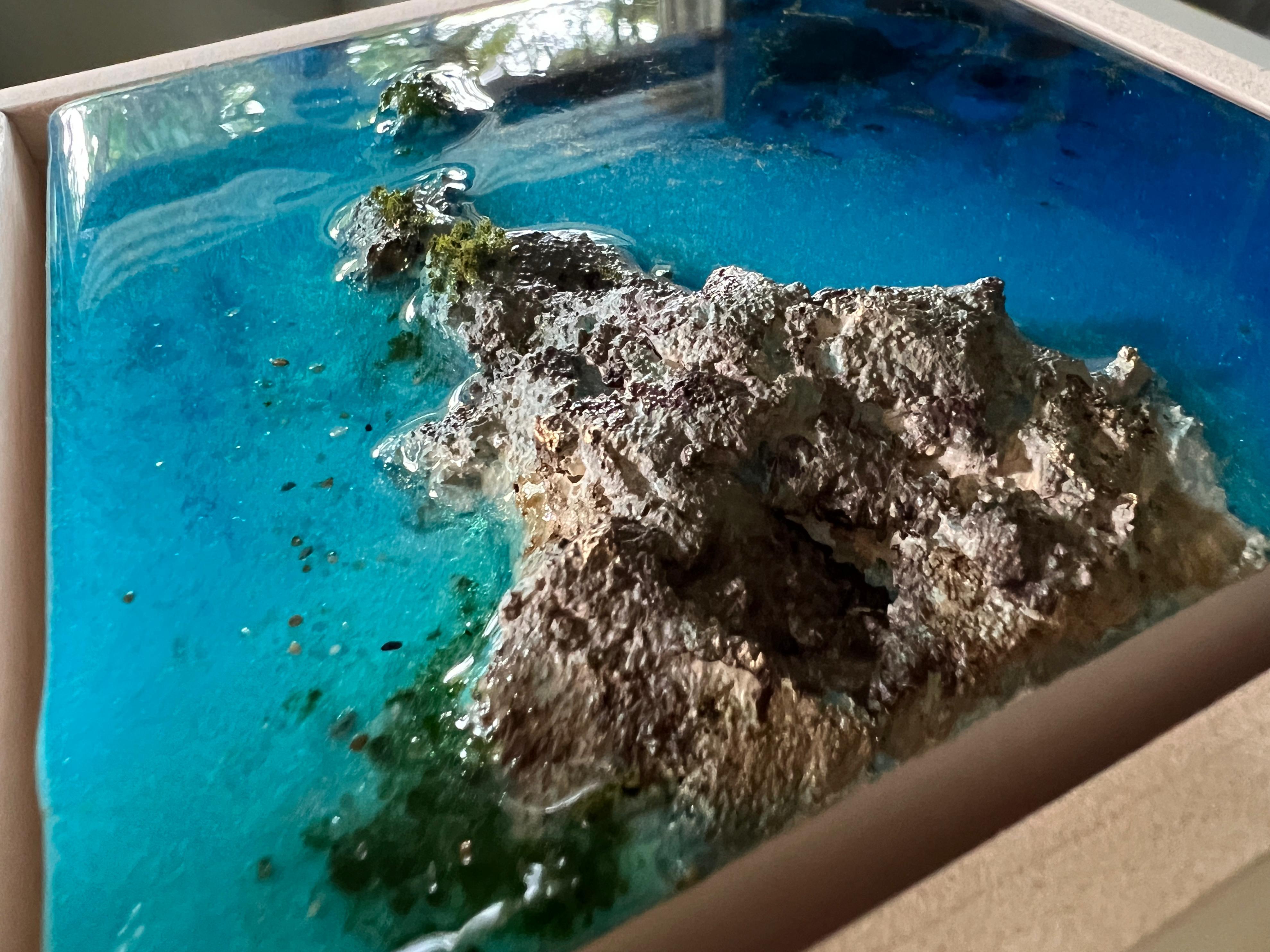 « Flying Over the Ocean #6 », vue aérienne de l'océan par Ana Hefco en vente 2