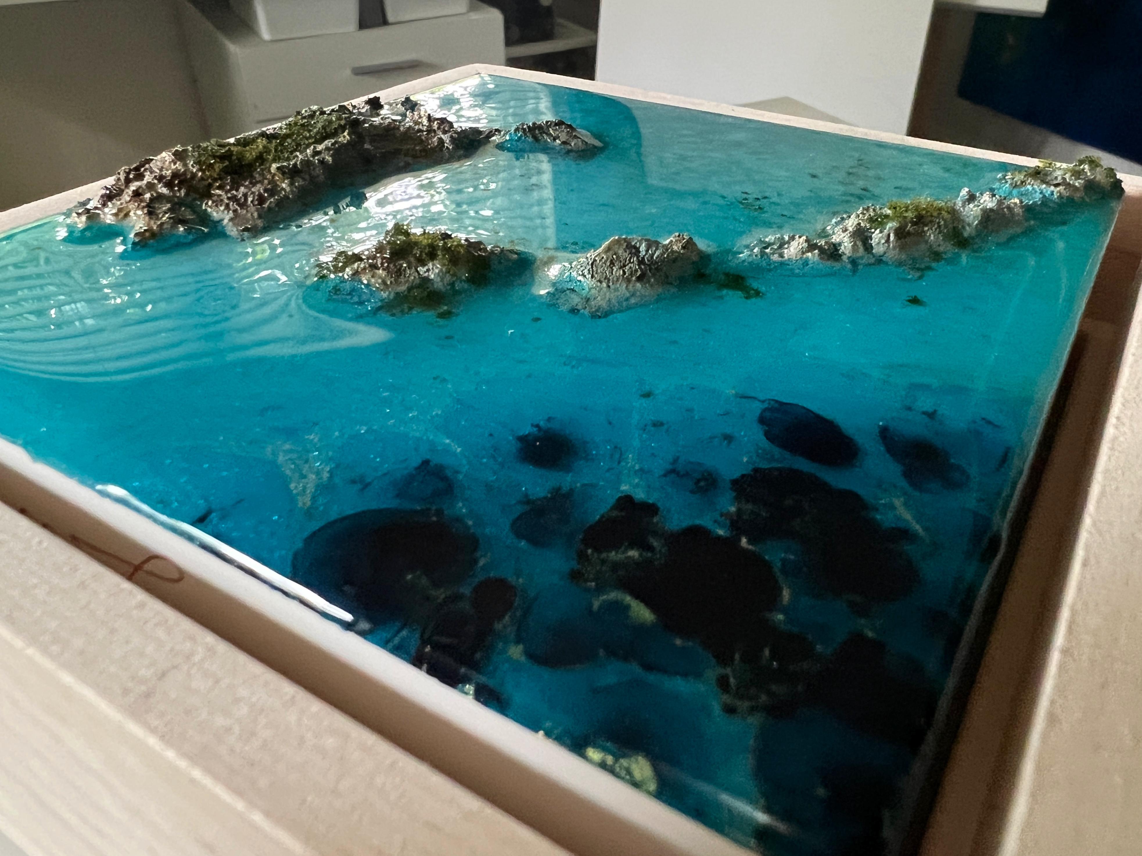 « Flying Over the Ocean #5 », vue aérienne de l'océan par Ana Hefco en vente 3