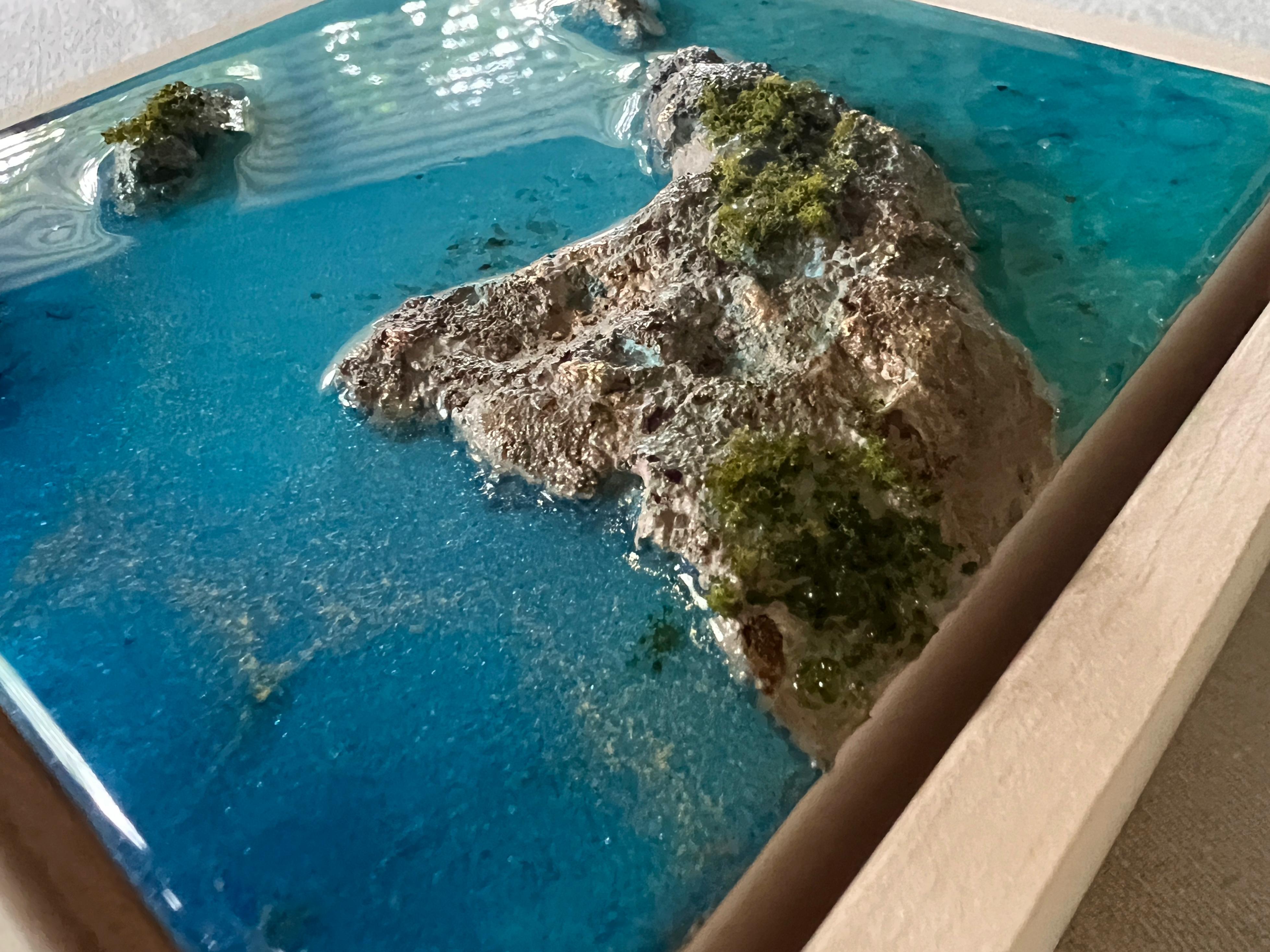 « Flying Over the Ocean #3 », vue aérienne de l'océan par Ana Hefco en vente 2