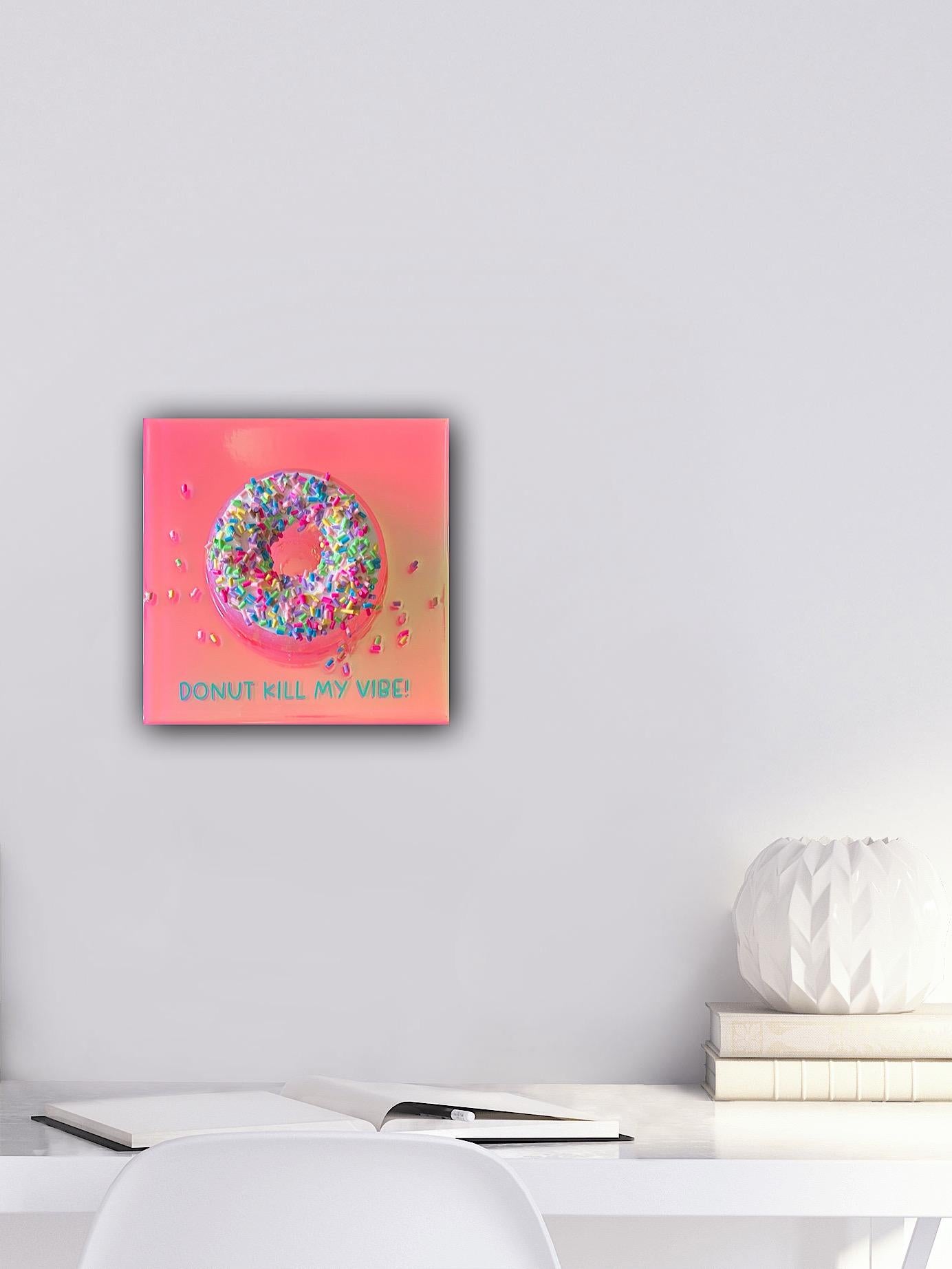 « S Donut Kill My Vibe n°10, Florescent Donut 3D Donut by Ana Hefco en vente 2