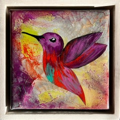 "Hummingbird #6", Colorful Hummingbird by Ana Hefco