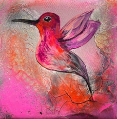"Hummingbird #1", Colorful Hummingbird by Ana Hefco