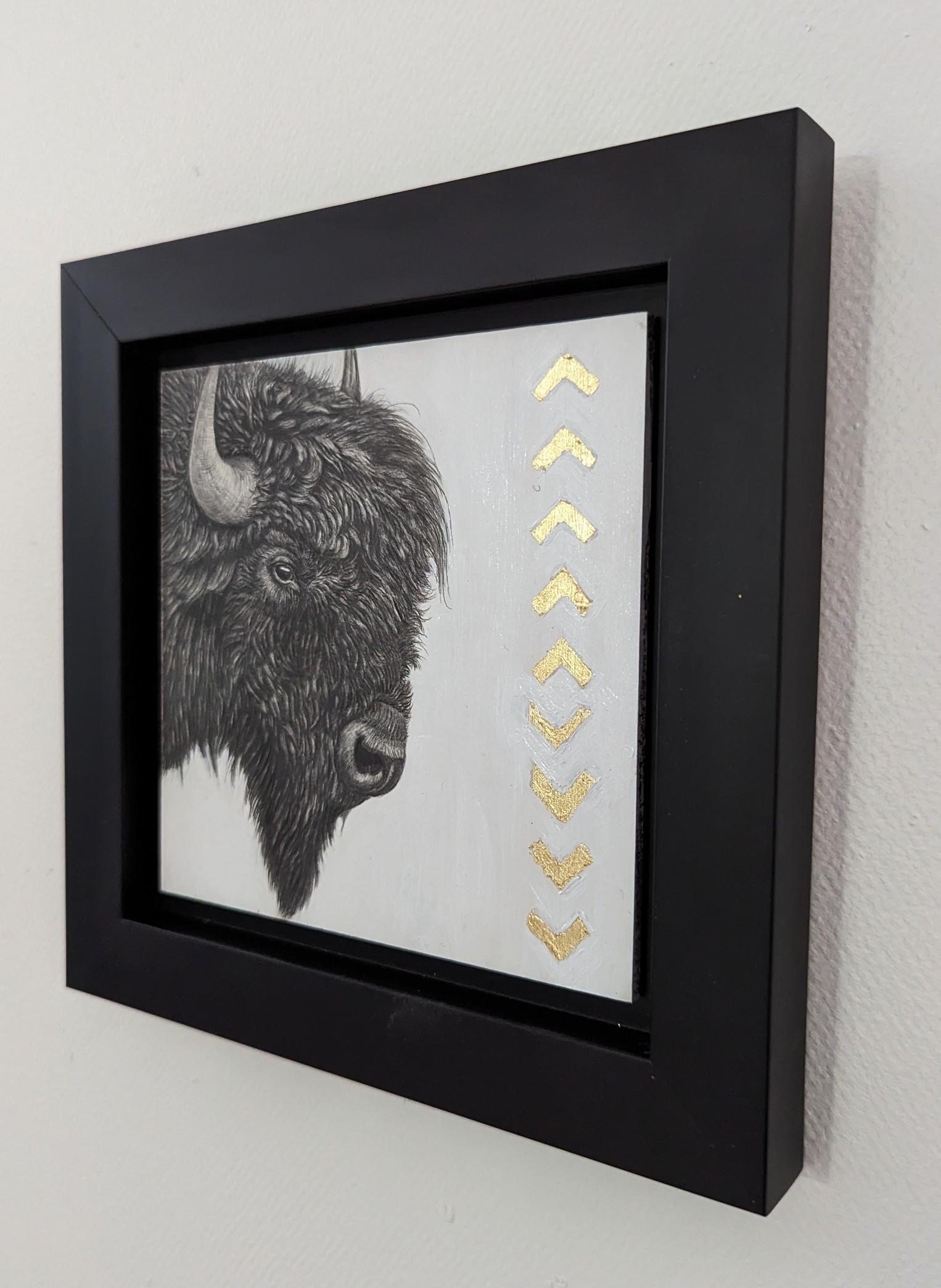 „Bison“ Original Buffalo-Gemälde von Tammy Liu-Haller im Angebot 2