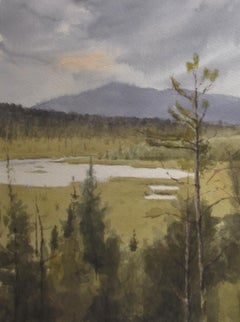 "Just Across the Way" (2023) di Mo Myra, Acquarello originale