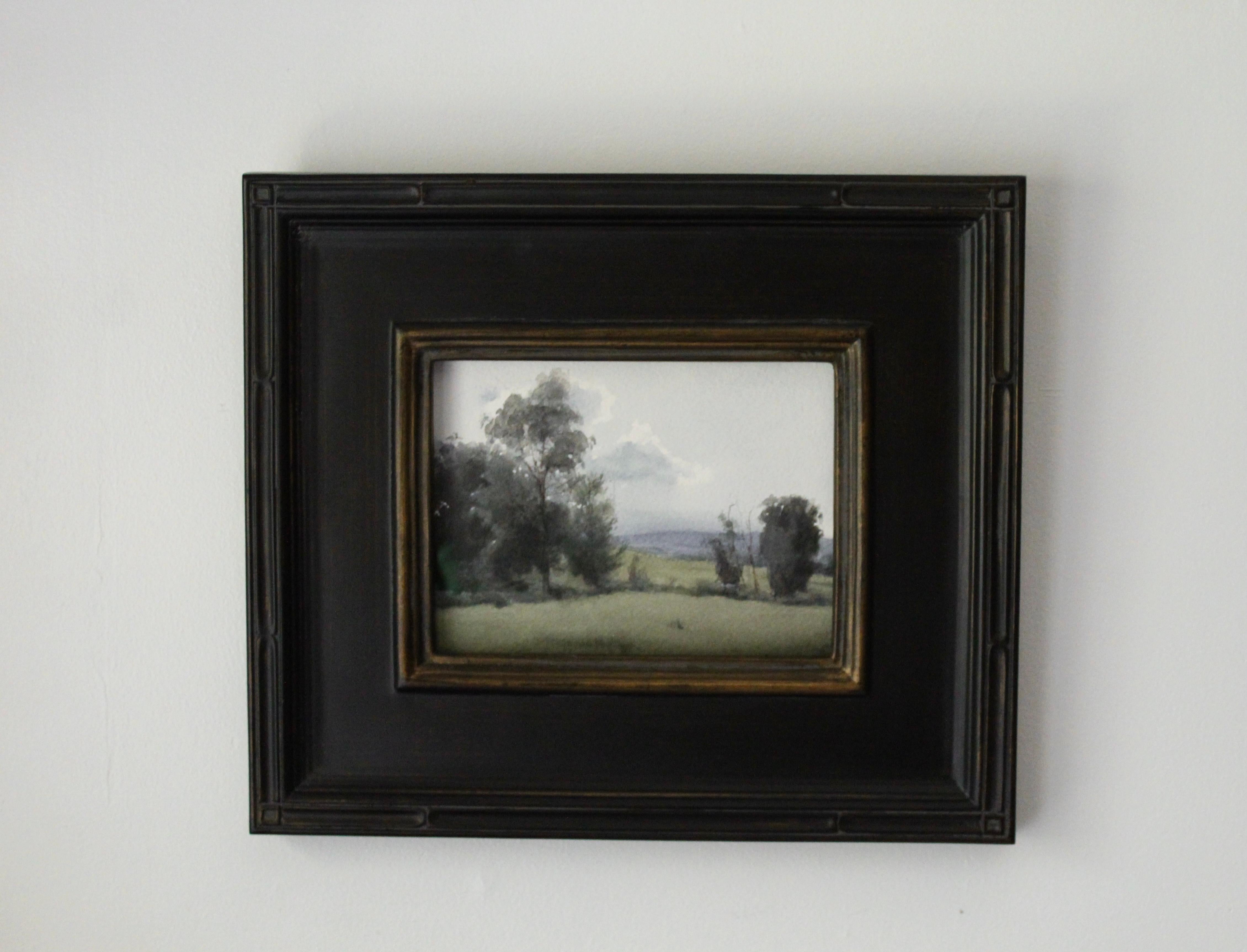 « Summer Greens » (2024) de Mo Myra, peinture à l'aquarelle originale en vente 1