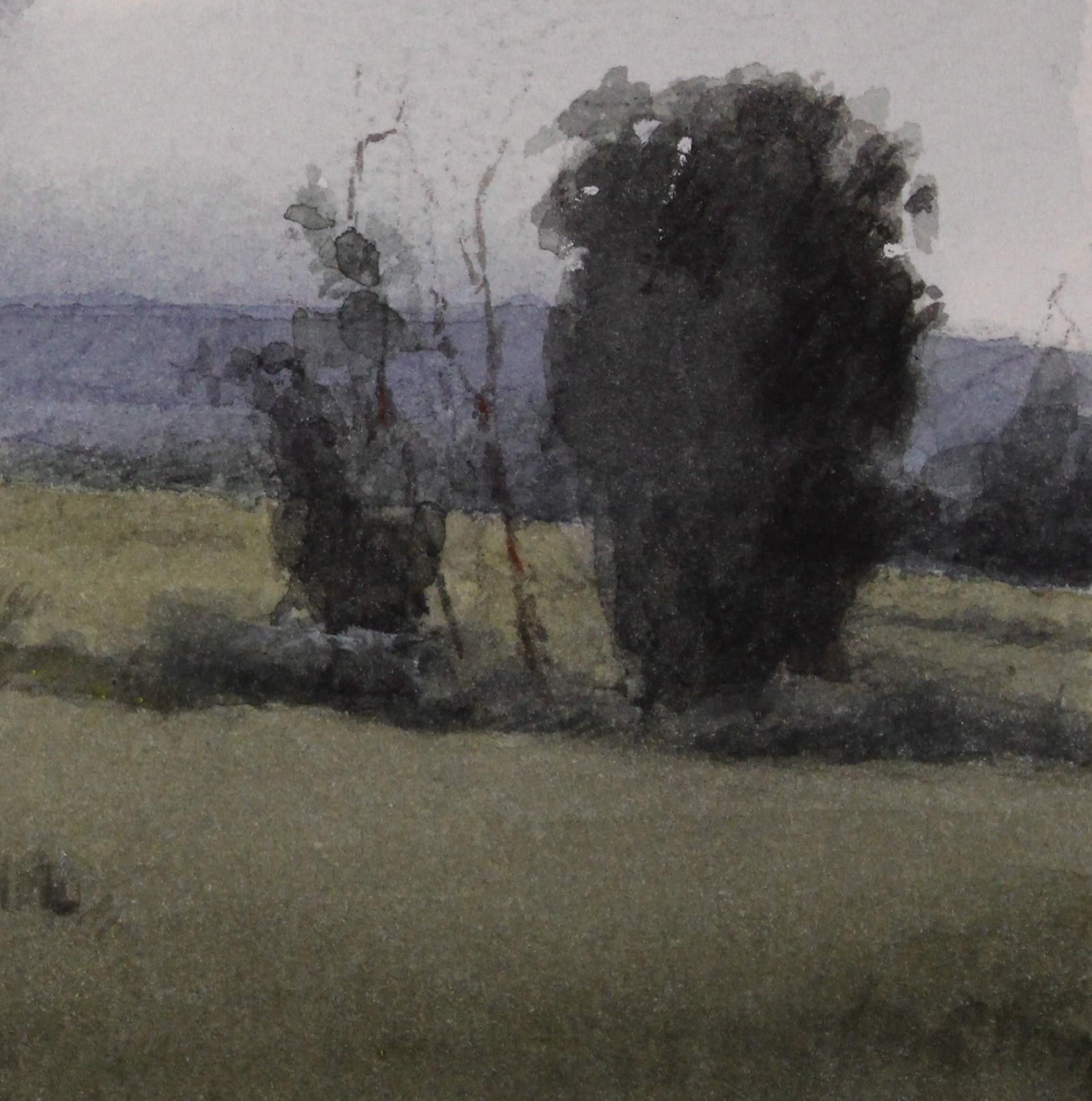 « Summer Greens » (2024) de Mo Myra, peinture à l'aquarelle originale en vente 3