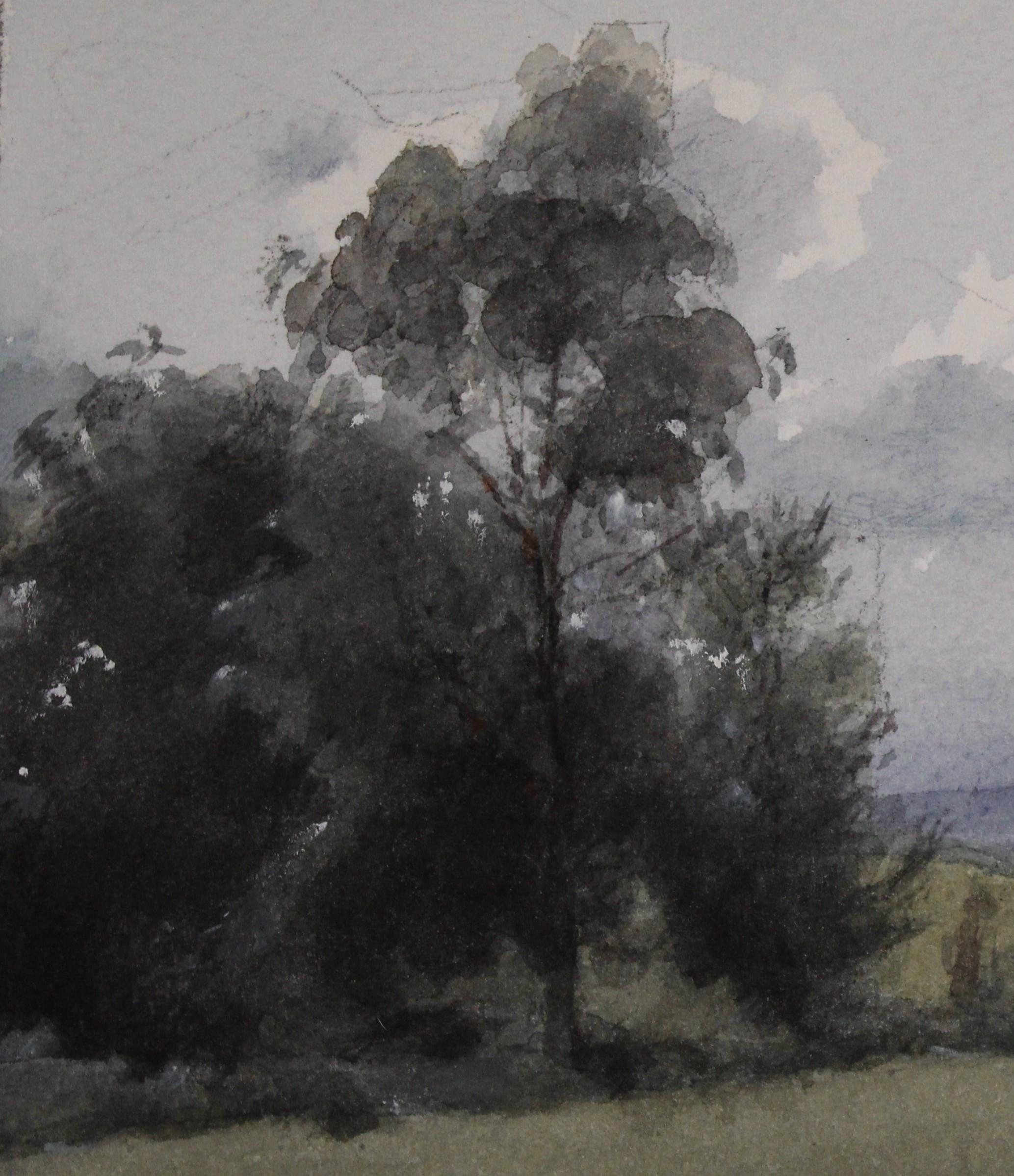 « Summer Greens » (2024) de Mo Myra, peinture à l'aquarelle originale en vente 4