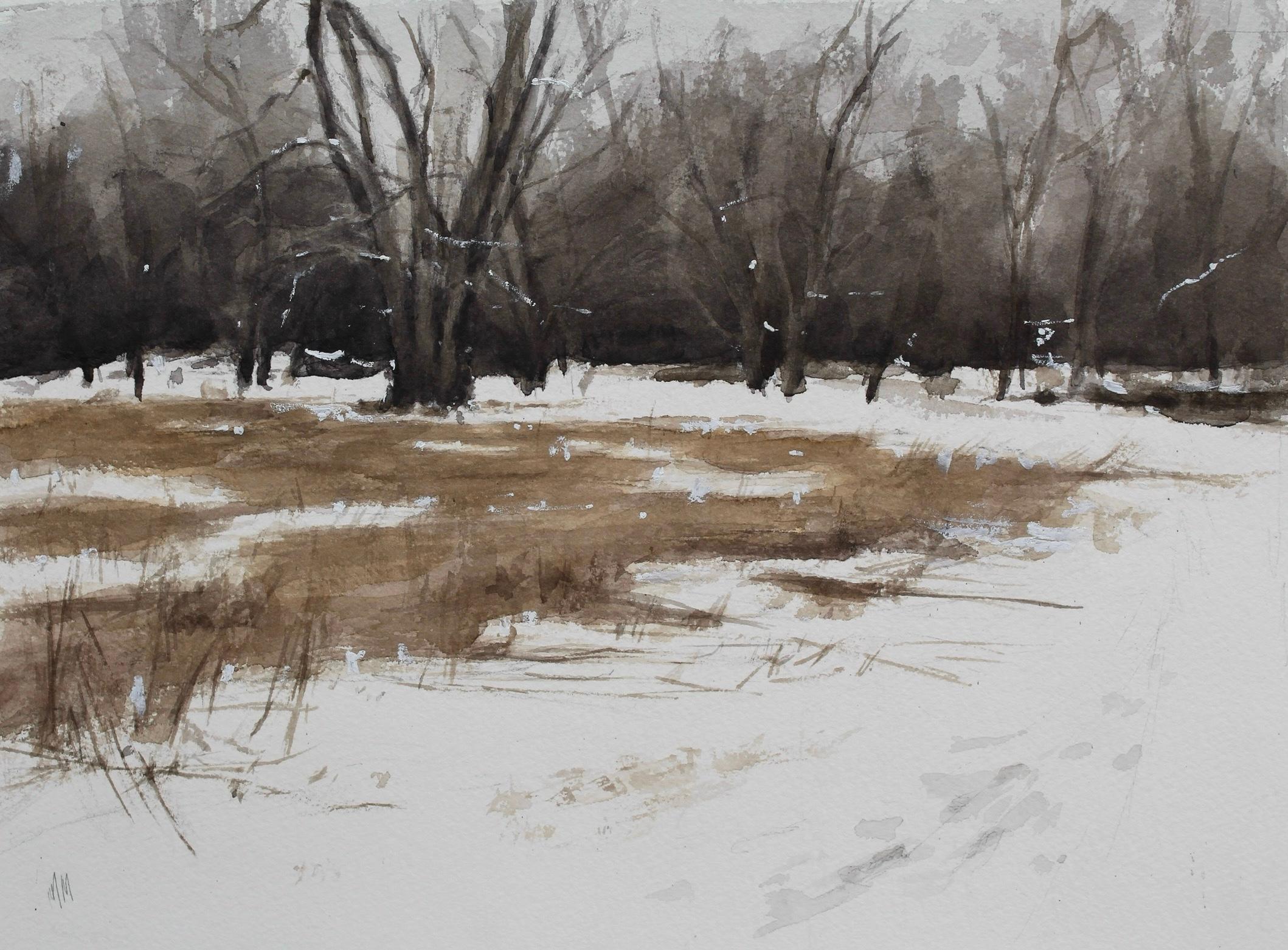 "Path Forward" (2024) by Mo Myra, Original Watercolor Painting