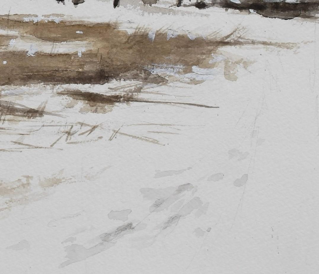« Path Forward » (2024) de Mo Myra, peinture à l'aquarelle originale en vente 6