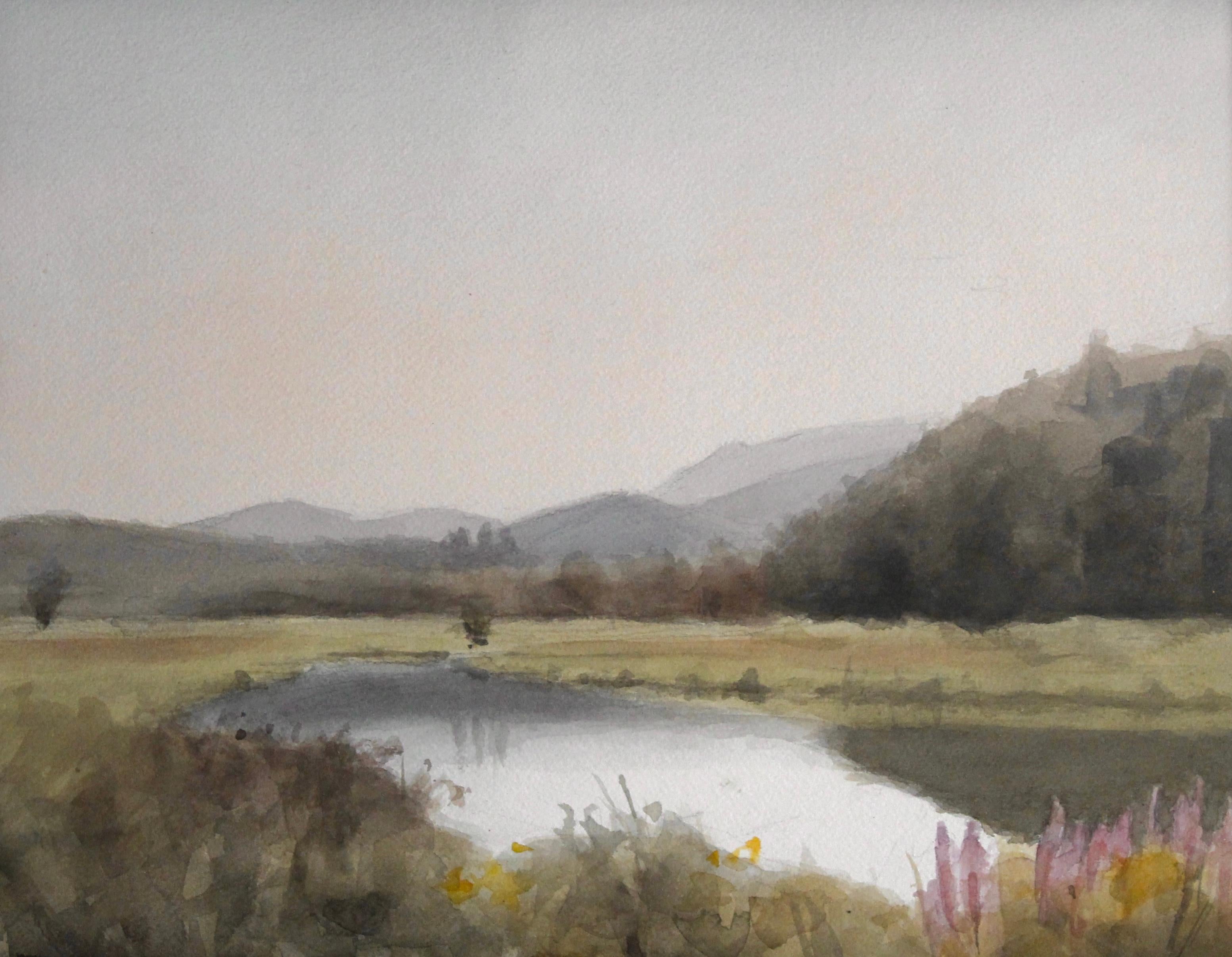 „A Kind of Paradise“ (2024) von Mo Myra, Original-Aquarellgemälde