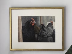 "The Providers" (2023) by Mo Myra, Original Watercolor Painting of Chickens