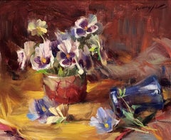 „Pansies for Bill and Betty“ (2002) von Quang Ho, Original-Ölgemälde