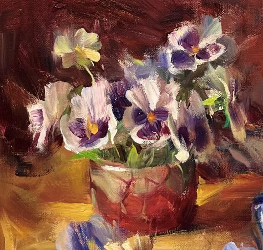 „Pansies for Bill and Betty“ (2002) von Quang Ho, Original-Ölgemälde 3