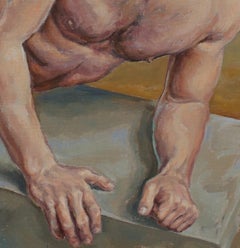 "Blake of Night" (2012) By John Tarantola, Original Nude Oil Portrait Painting