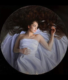 „Reminiscence“ (2024) von Bunyod Suvonov, Original-Ölgemälde