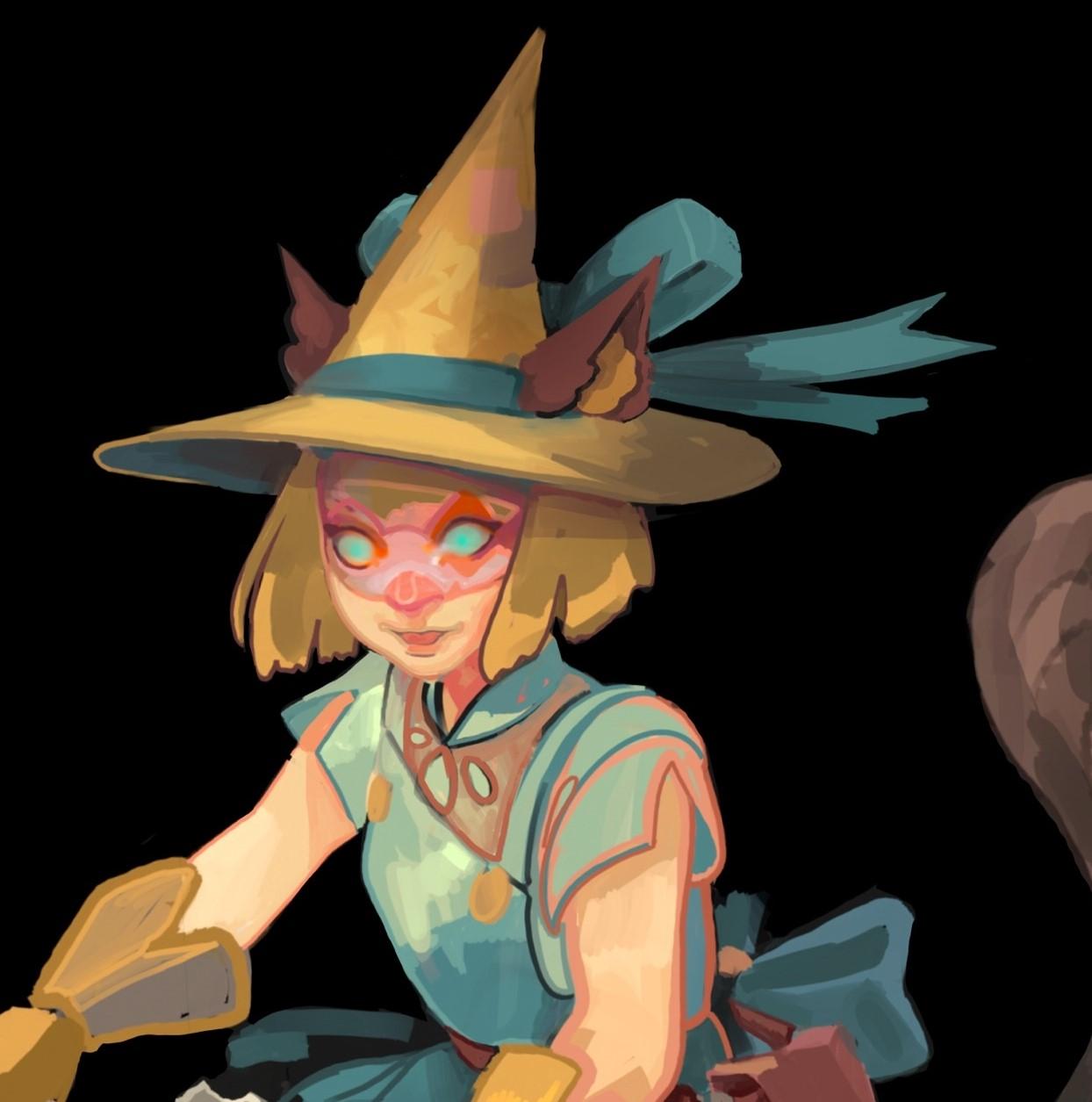 „Witches Companion“ von Dustin Panzino, Fortsetzung der Illustration auf Metall im Angebot 3