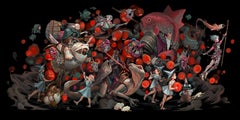 "Cursed March" (2024) By Dustin Panzino, Procreate Illustration on Metal