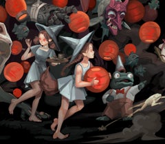 "Cursed March" (2024) By Dustin Panzino, Procreate Illustration on Metal