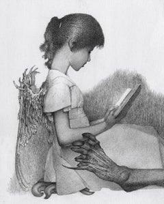 "Storytime" (2023) By Allen Williams, Original Graphite Drawing